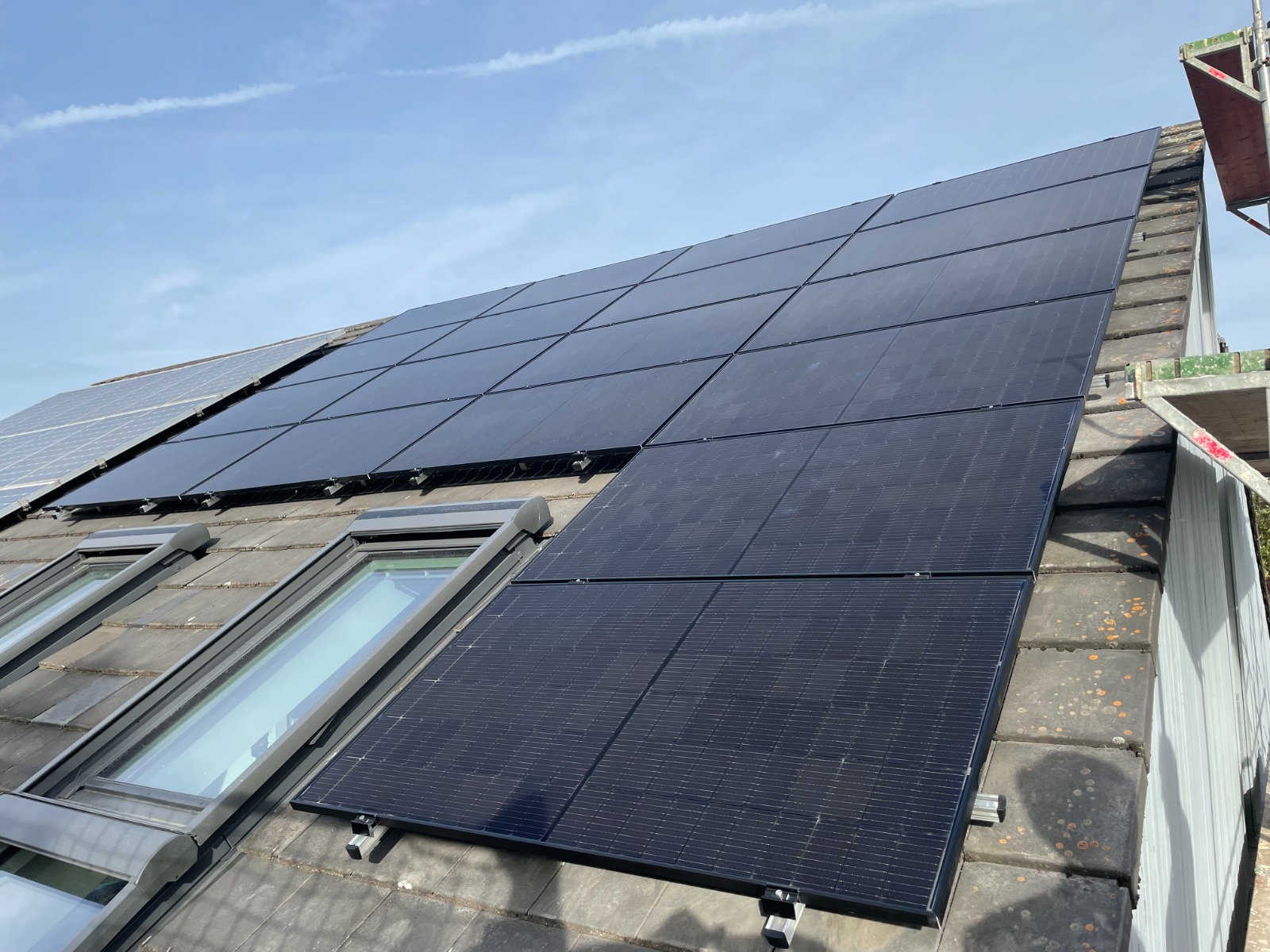 Projekt Familie Weber, Solaranlage Nahaufnahme